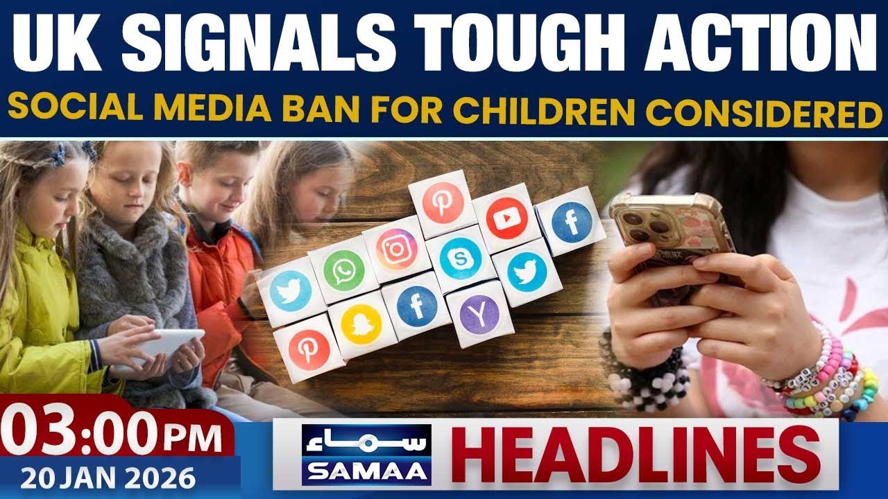 UK Signals Tough Action | Social Media Ban for Children Considered | 03PM News Headlines