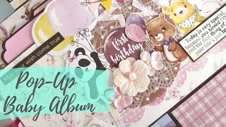 Munchkin Baby Album - Unique Pop-up Style on each page ~Paper&Scissors
