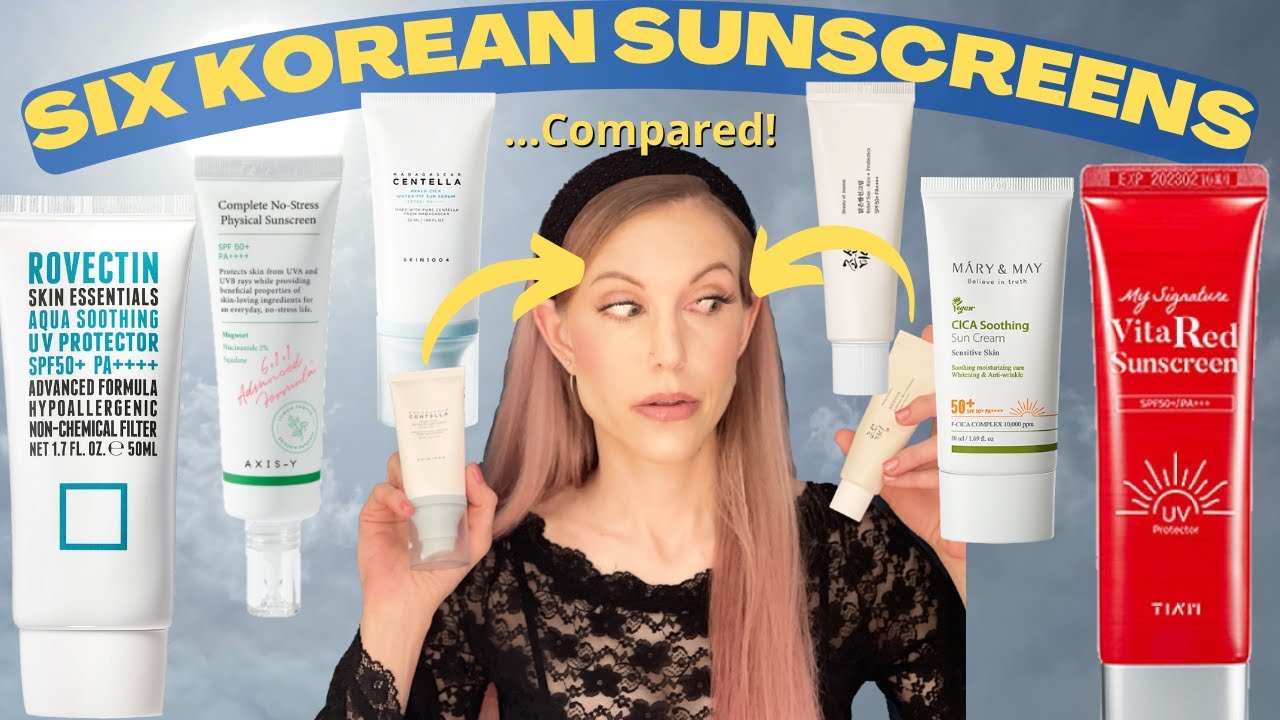 Which KBeauty Sunscreen is for you? of 6 SPF50+ Sunscreens