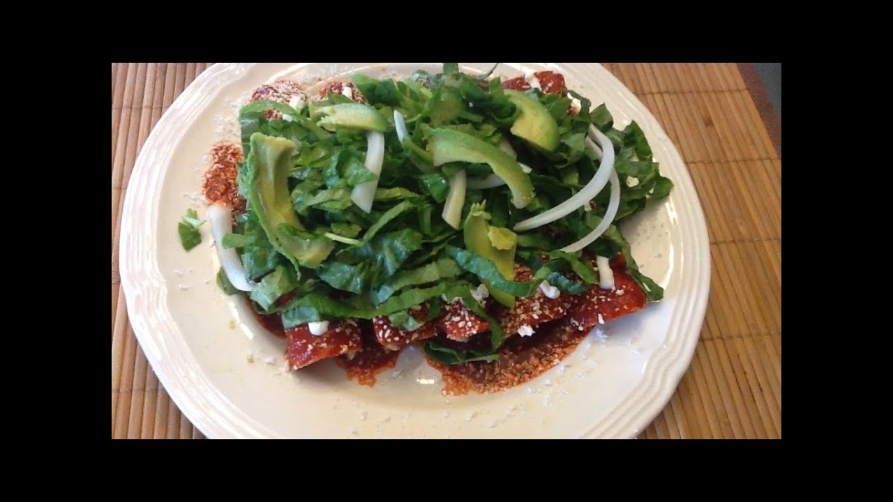 Enchiladas Rojas Rellenas De Papa Y Espinacas YouTube