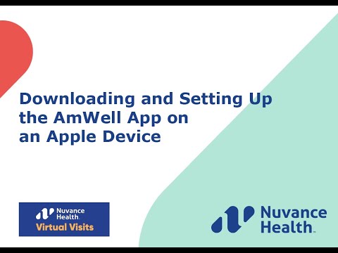 Downloading and Setting up the AmWell App on an Apple Device