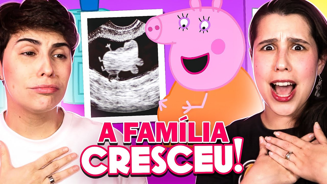 MAMÃE PEPPA TÁ GRÁVIDA, QUE MOMENTO! | react | sem contexto