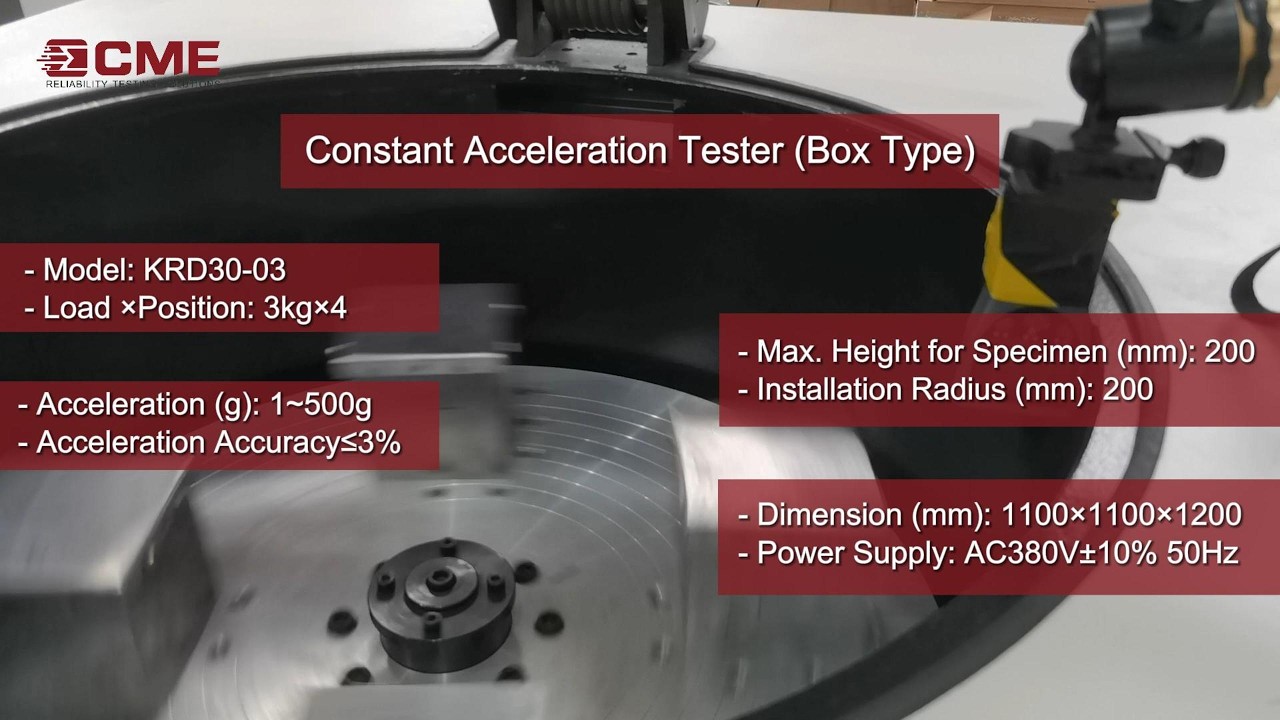 KRD30-03 Constant Acceleration Test System - YouTube
