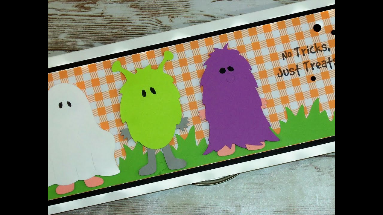 CRICUT HALLOWEEN SLIMLINE CARD AND FREE GIFT! YouTube