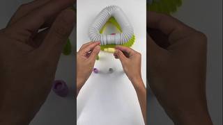 Creating ASMR Sound Crunchy POP TUBE #colors #diy#satisfyingvideos #relaxing #oddasmr #poptubesounds