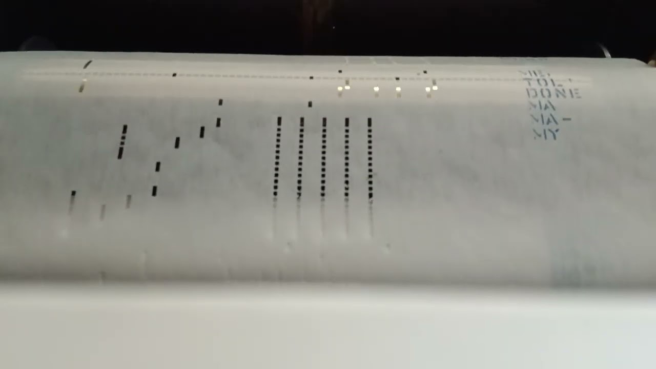 Blues In The Night on QRS player piano roll 