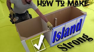 How to install an Island | Small kitchen Island Sink and Dishwasher