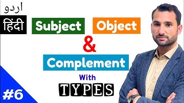 Subject, object and complement in one video | types of subject and object | types of complements