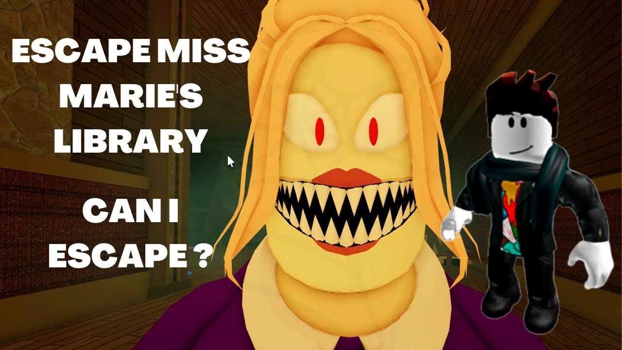 ESCAPE MISS MARIE'S LIBRARY ! SCARY OBBY IN ROBLOX roblox YouTube