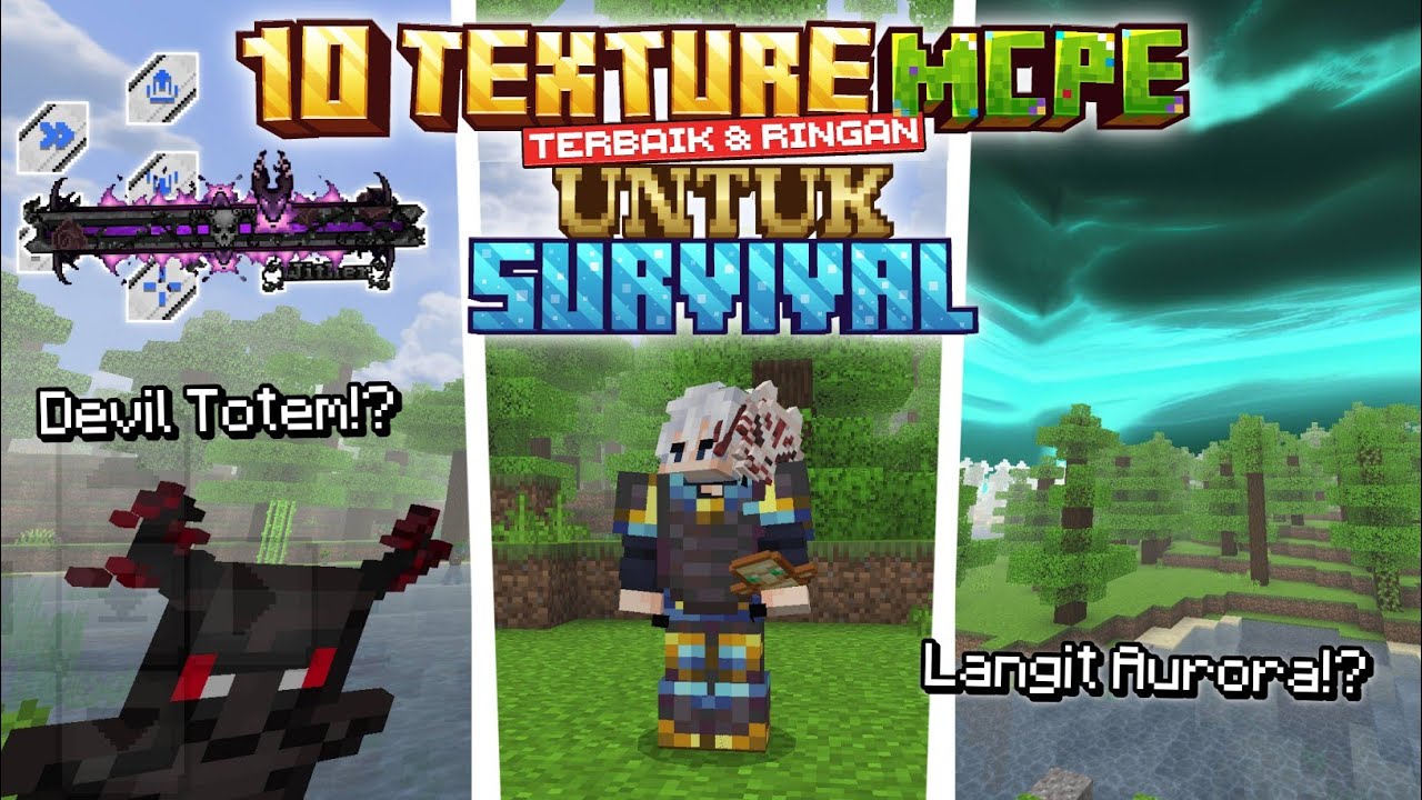 10 Texture Pack MCPE 1.21 Terbaik & Ringan Untuk Survival - YouTube