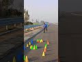 #bhojpuri #love song skating cones stunt jump #youtubeshorts #inlineskate