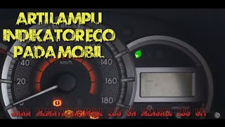 fungsi lampu eco indikator dan cara mematikan mode eco on menjadi eco off