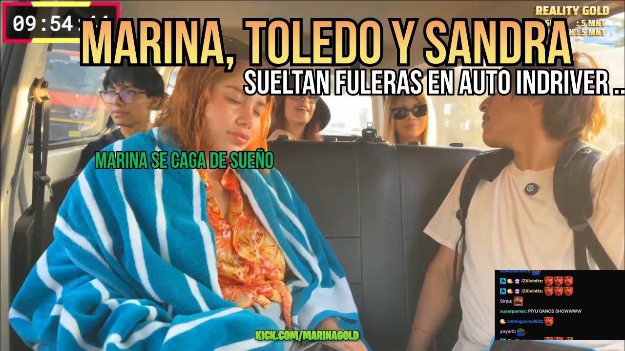 🤩 MARINA, TOLEDO Y SANDRA SUELTAN FULERAS EN CARRO INDRIVER.. DESPUÉS DE SU PISCINAZO 🤩🤿🩱
