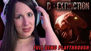 ANOTHER DINOSAUR HORROR GAME!? | D-EXTINCTION | full demo playthrough