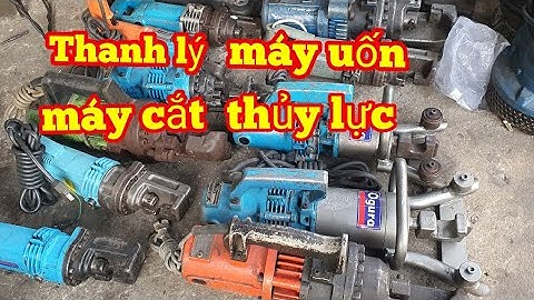 🔴 Thanh lý máy cắt sắt thủy lực và máy uốn thủy lực cực rẻ |Kĩ thuật máy xây dựng Hồng Nhiên