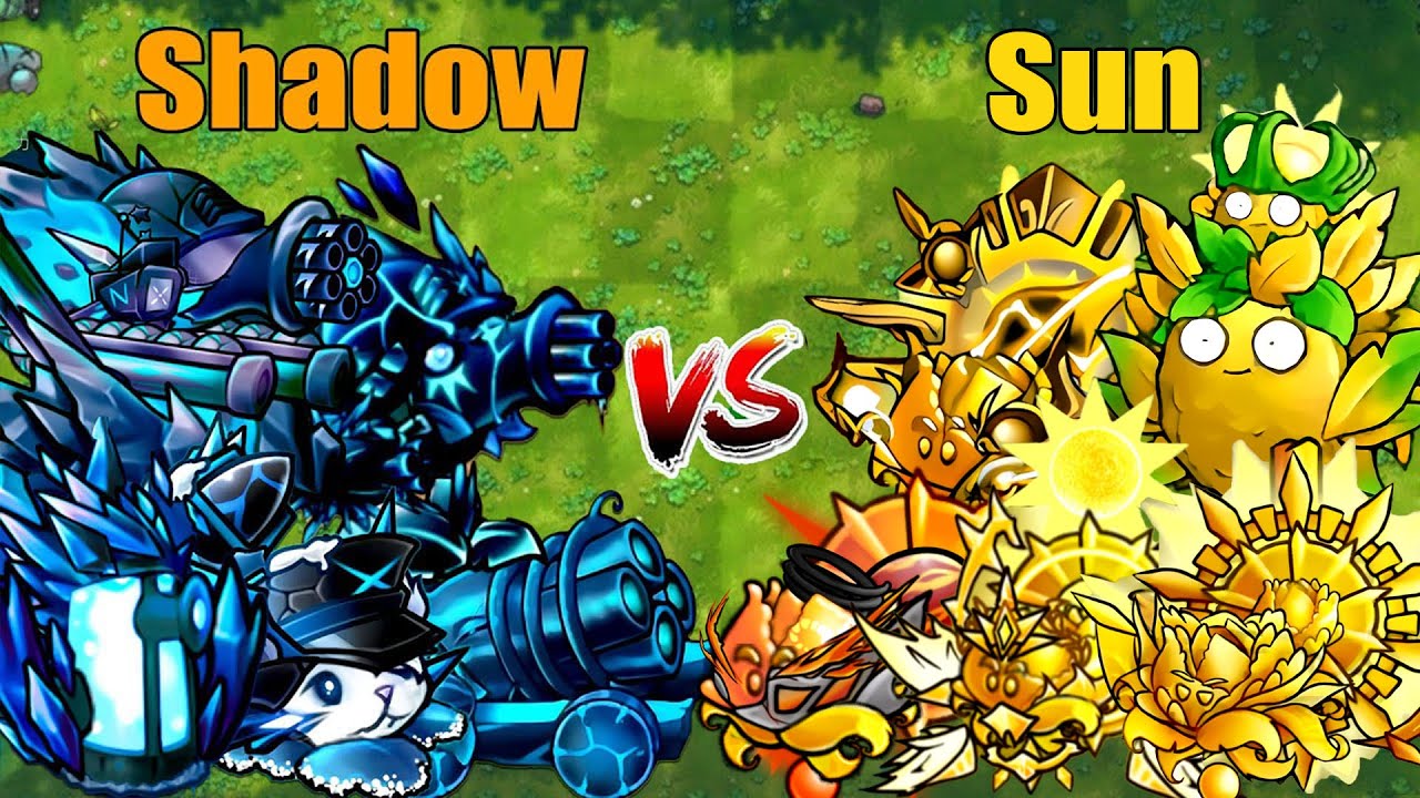 PVZ 1 Fusion 3.2 Challenge!! Team Shadow VS Team Sun VS 300 Zombie Random - Who Will Win?