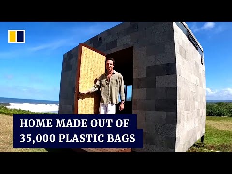 Bali house built entirely from plastic waste highlights upcycling efforts in Indonesia