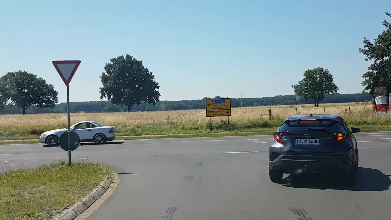 Fahrt von Neustadt am Rübenberge nach Steinhude im Landkreis Region Hannover in Niedersachsen