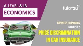 Price Discrimination in Car Insurance | Monopoly | A Level Economics 2023