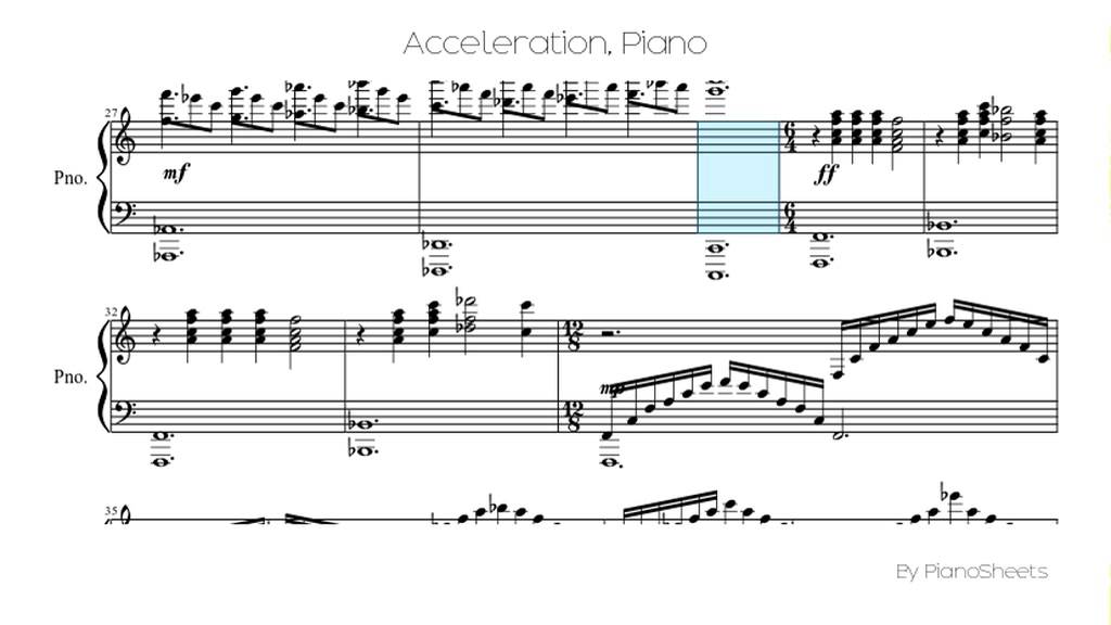 Acceleration [Piano Solo] - YouTube