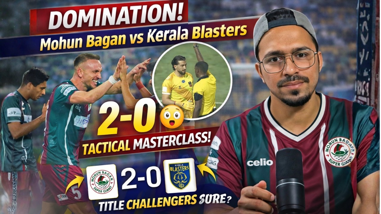 Mohun Bagan vs Kerala Blasters 2-0 🔥 | Inter Kashi 1-1 FC Goa | Full Match Analysis & Reaction