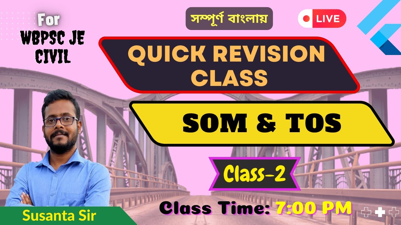 Quick Revision Class || SOM & TOS-2 || WBPSC JE - YouTube