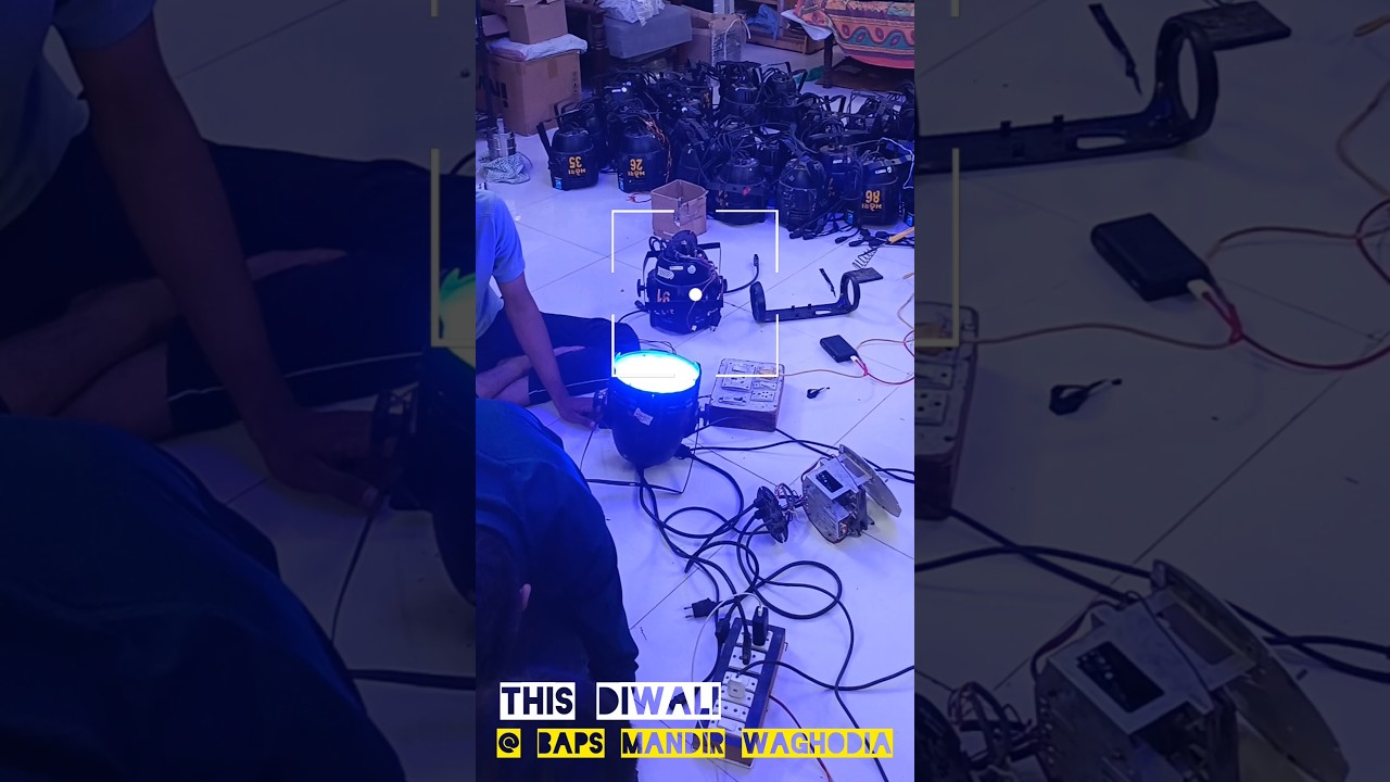 DMX lights show #diwali #dmx #baps #shorts @dhyanitechnologies