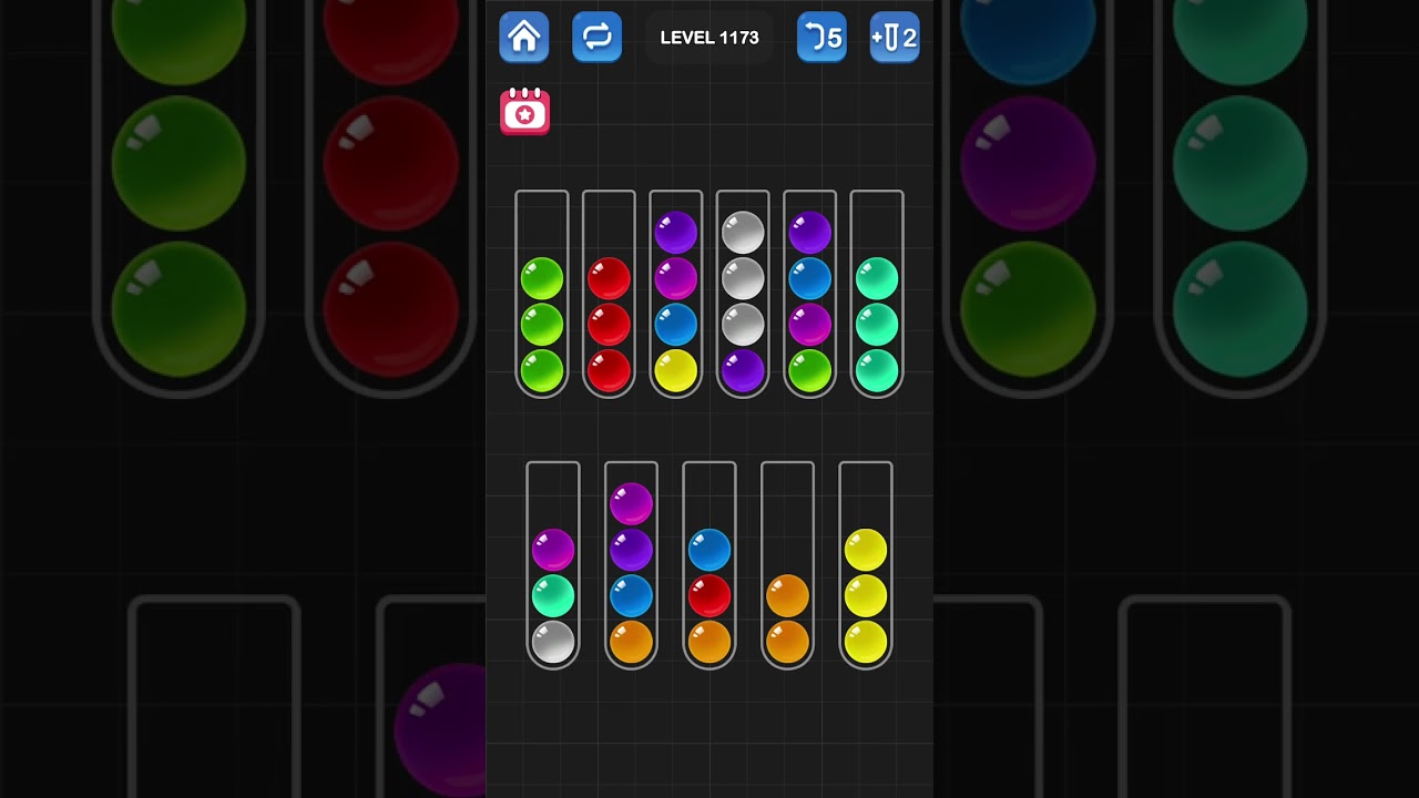 Ball Sort Puzzle by Guru Game: Levels 1171, 1172, 1173, 1174, 1175