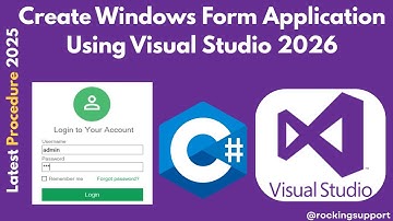 How to Create Windows Form (GUI)Application In Visual Studio 2026