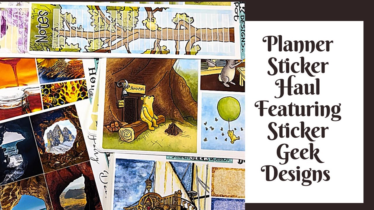 Planner Sticker Haul. Featuring Sticker Geek Designs