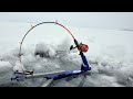 The Fish BARELY FIT THROUGH THE HOLE!!! (Winter Fishing)