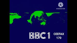 BBC1 Ident 1981-1985 Remastered With Subtitles CEEFAX 170 (A)