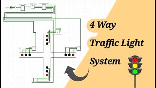 4 Way Traffic Light System using Logic Gates and Flip Flops screenshot 5