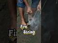 Fire String #firethong #survivalfire selfsufficiency #primitivefirelighting