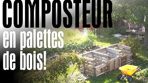 Transformez vos déchets en OR NOIR avec un COMPOSTEUR en palettes! #352