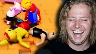 we piled on the chicken (gang beasts)