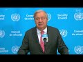 U.N. Secretary-General Welcomes Gaza Cease-fire Deal