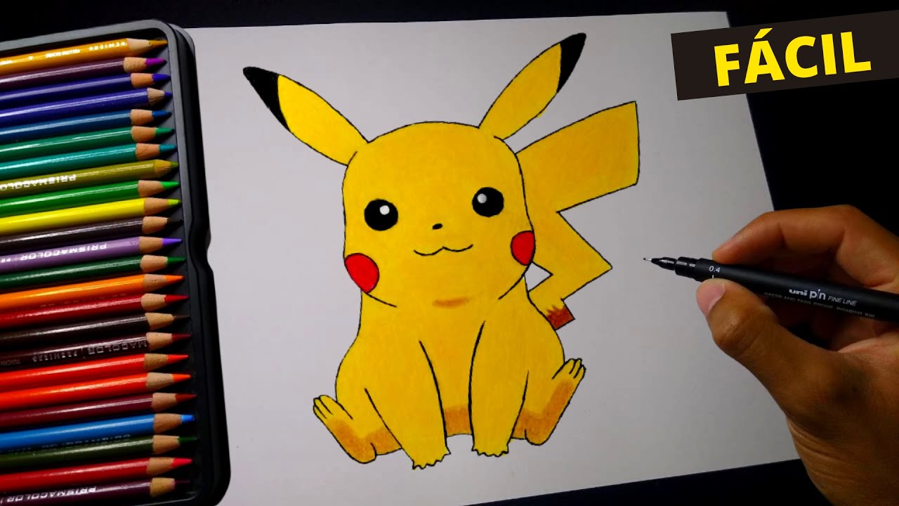 Projeto Desenhista - Eaii! 😜 Gosta do Pikachu? Haha Um passo a passo bem  legal para desenhar ele. 😆😆