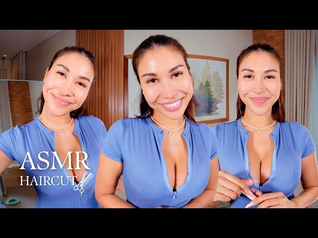 ASMR Haircut ✂️ Deep Relaxation & Scissor Sounds in VR180!