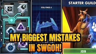 Learn From My Mistakes! My 3 Biggest Regrets In SWGOH..