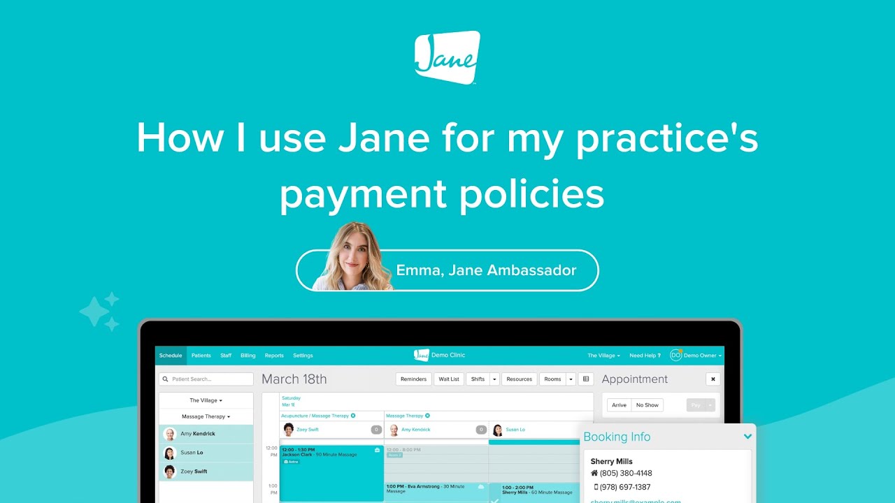 Jane App Layout How I use Jane for my practice's payment policies #physiotherapist # ...