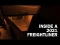 Inside of a semi-truck: Tour of a 2021 Freightliner