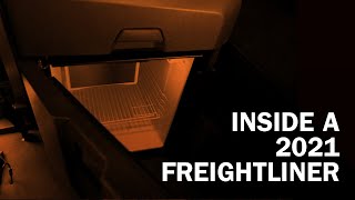 Inside of a semi-truck: Tour of a 2021 Freightliner