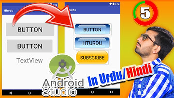 How to Design Button in Android Studio | Urdu/Hindi