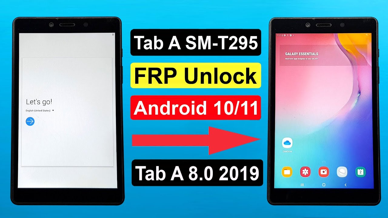 Samsung Tab A SM-T295 FRP Unlock or Google Account Bypass | Samsung