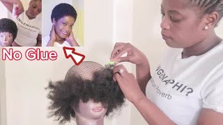 Let's Try Glueless Low Cut Crotchet Wig #tutorial #hairstyle #new #trending #diy  #fyp #viral