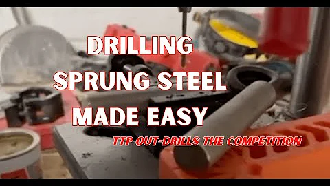 Drilling Sprung Steel Made Easy | TTP HARD Cobalt Drill Bits + CUT-IT Paste