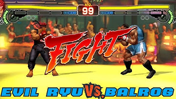 Evil Ryu vs Balrog | Arcade Gameplay Street Fighter