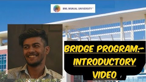 Introductory Video BML Munjal University.