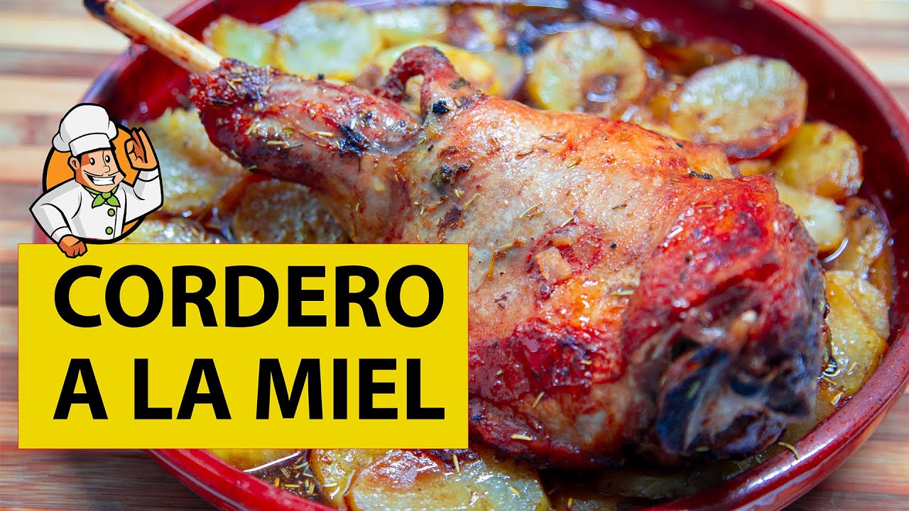 ESPECTACULAR ASADO de CORDERO  al HORNO con miel.